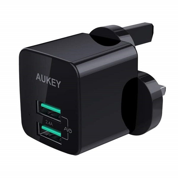 AUKEY, Dual-Port 12W USB Mini Charge Dual-Port 12W USB Mini Charge PA-U32 BK