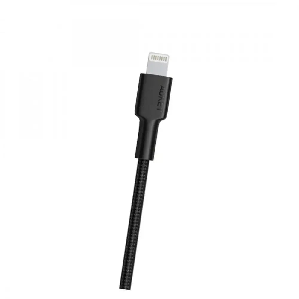 Aukey Braided USB-C to Lightning Cable (1.2m / 3.95ft) - Black - GulfStore.com