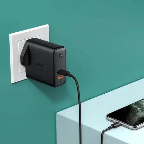 AUKEY PA-D3 Focus Mix 60W Dual-Port PD Charger with Dynamic Detect - GulfStore.com