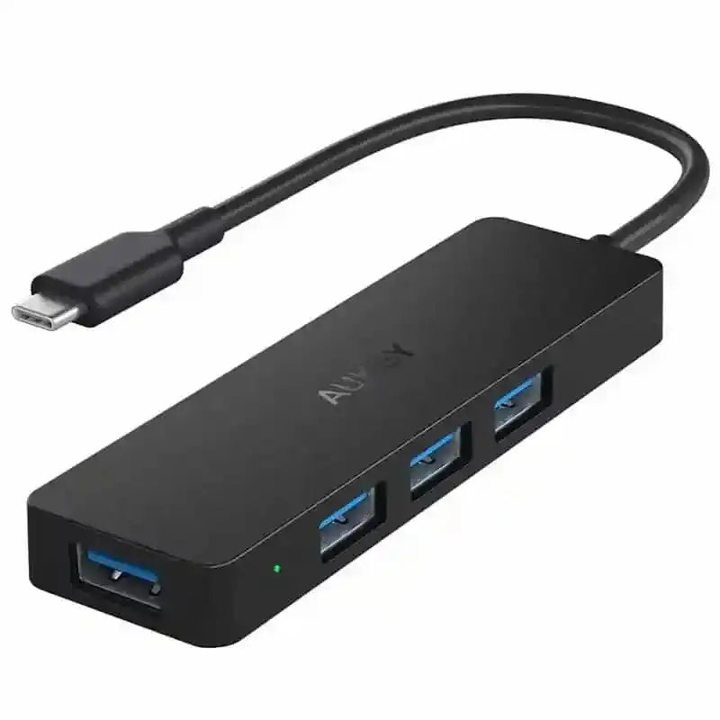 Aukey Essential 4-Port USB-C Hub Black - GulfStore.com