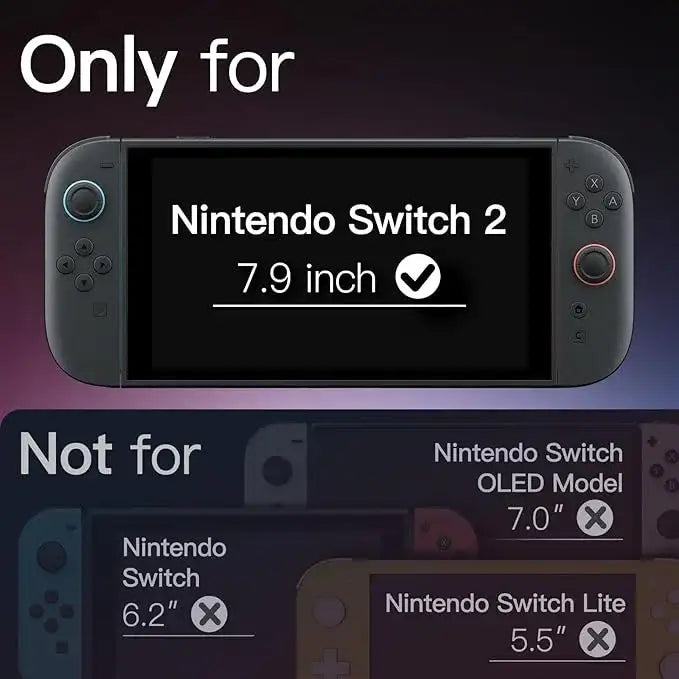 Tempered Film For Nintendo Switch 2 (2 Pcs) - GulfStore.com