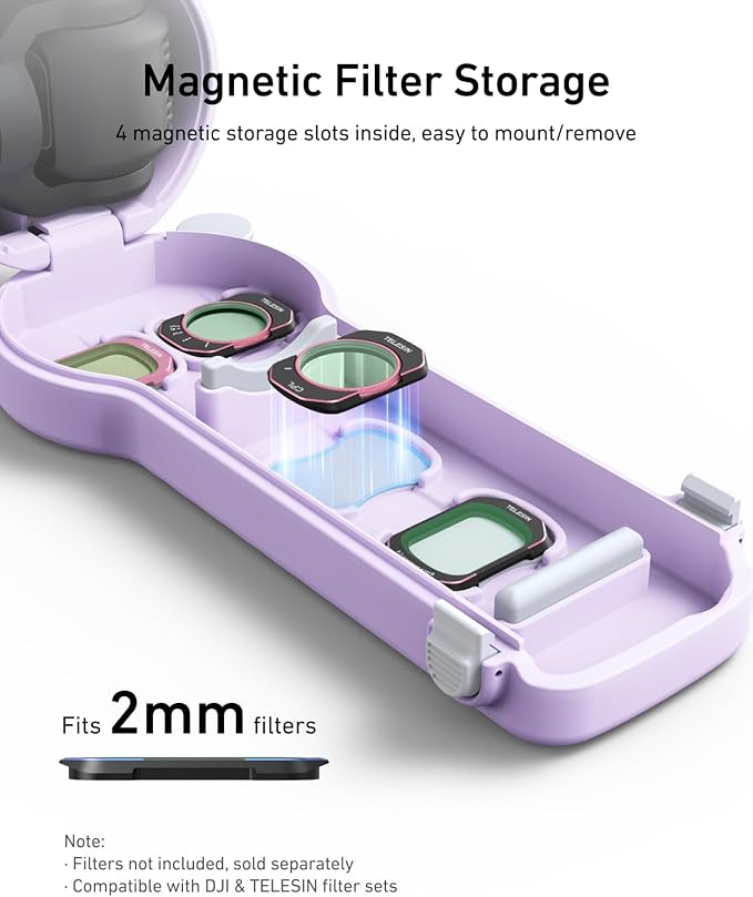 Telesin Disadv Protective Case (Purple) for Pocket 3/4 - GulfStore.com