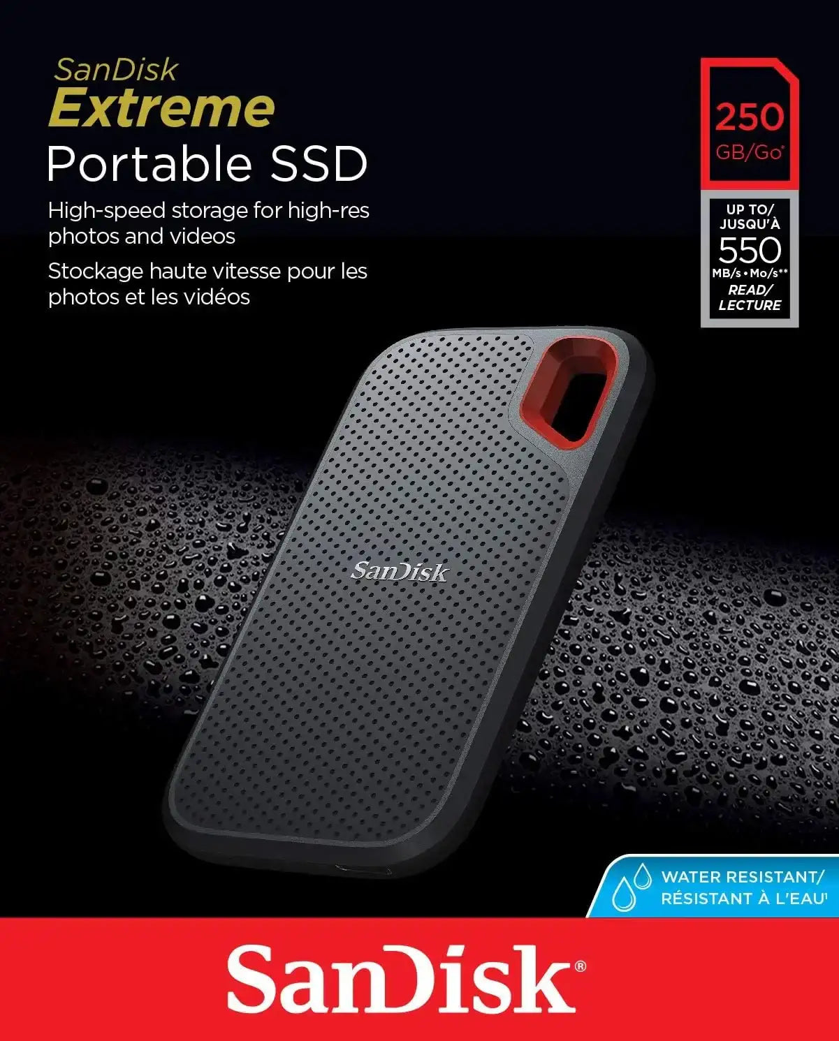 SanDisk 250GB Extreme Portable External SSD - GulfStore.com