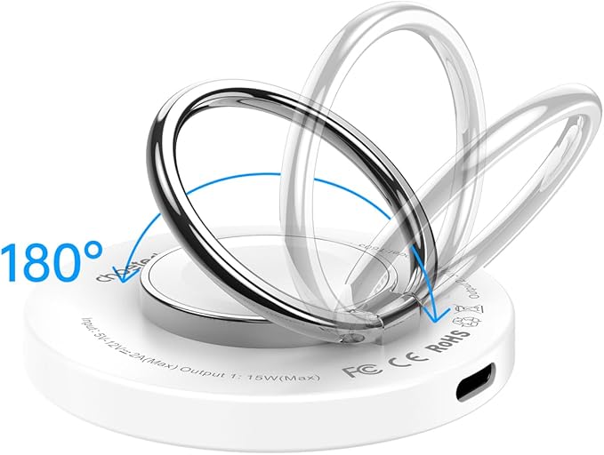 CHOETECH T603-F Ring Holder and Magnetic 15W Wireless Charger