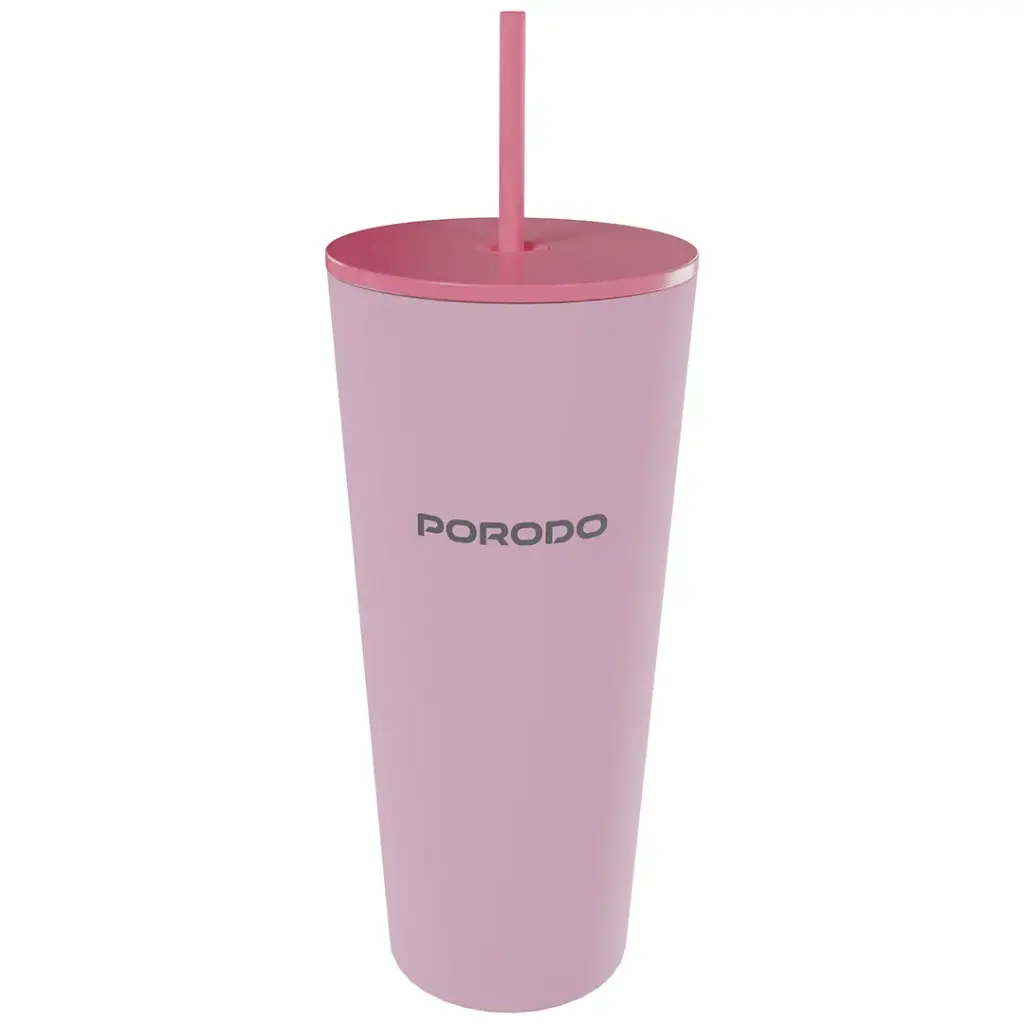 PDLFSTDN027 | Porodo Lifestyle Stainless Steel Double Wall Tumbler | Pink - GulfStore.com