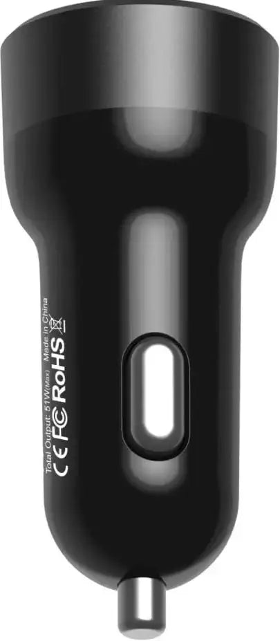 Levore Car Charger 51W 1XUSB-C PD and 1XUSB-A QC3 Port - Black - LGC121-BK - GulfStore.com