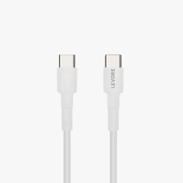 Levore USB-C to USB-C Cable 60W 1M - White - GulfStore.com