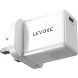 Levore Wall Charger 20W 1XUSB-C Power Delivery Fast Charging Adapter - White - LGW112-WH - GulfStore.com