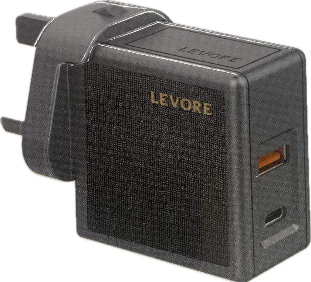 LEVORE PD GAN 65W WALL CHARGER2 PORT FAST CHARGER, GRAY - GulfStore.com