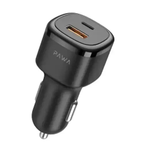 Pawa Solid Car Charger PD 48W +QC PW-CC48QC-BK - Black - GulfStore.com