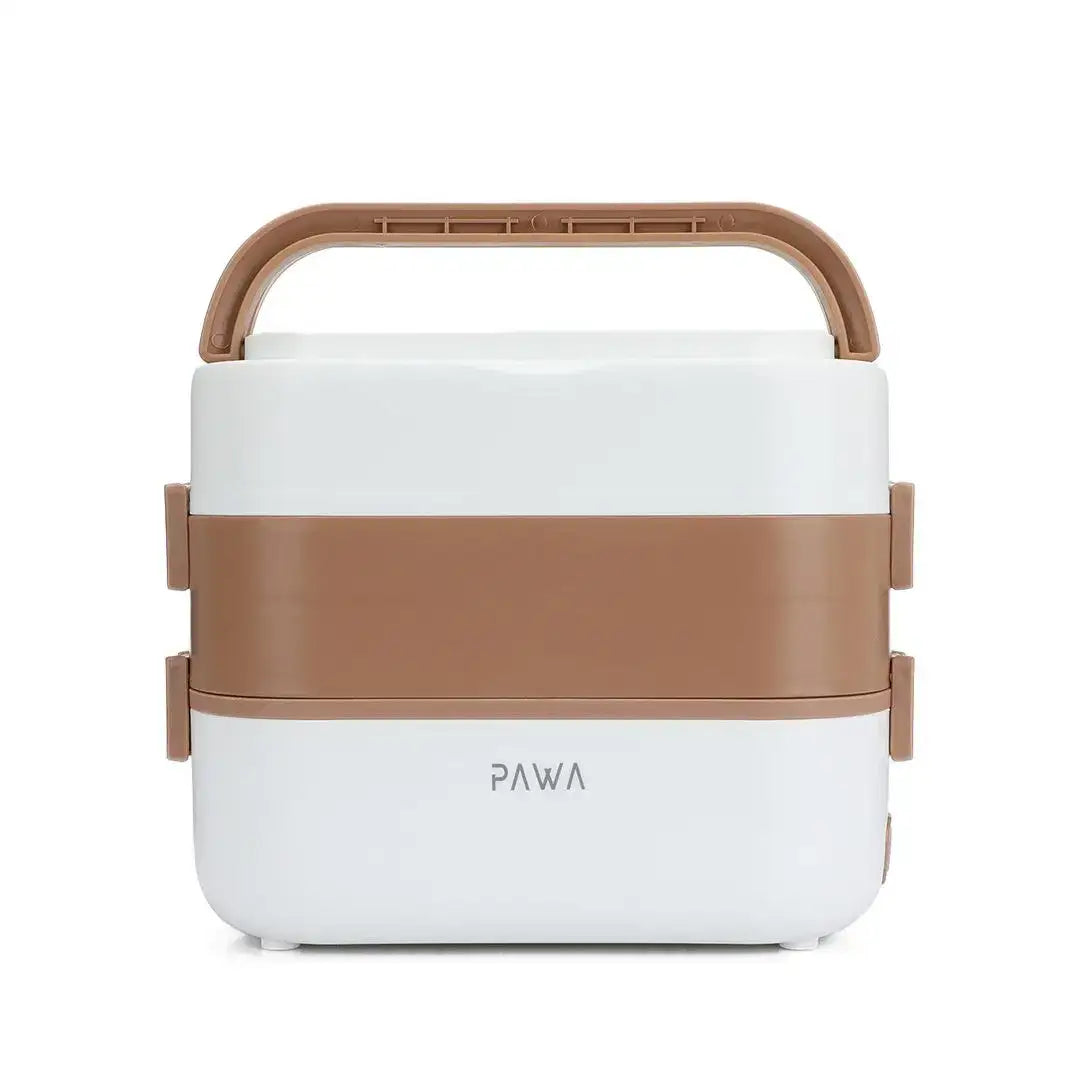 PW-DMLEL2L-WHCF | PAWA Delicacy Double Layer Electric Lunch Box 2 L | White - GulfStore.com