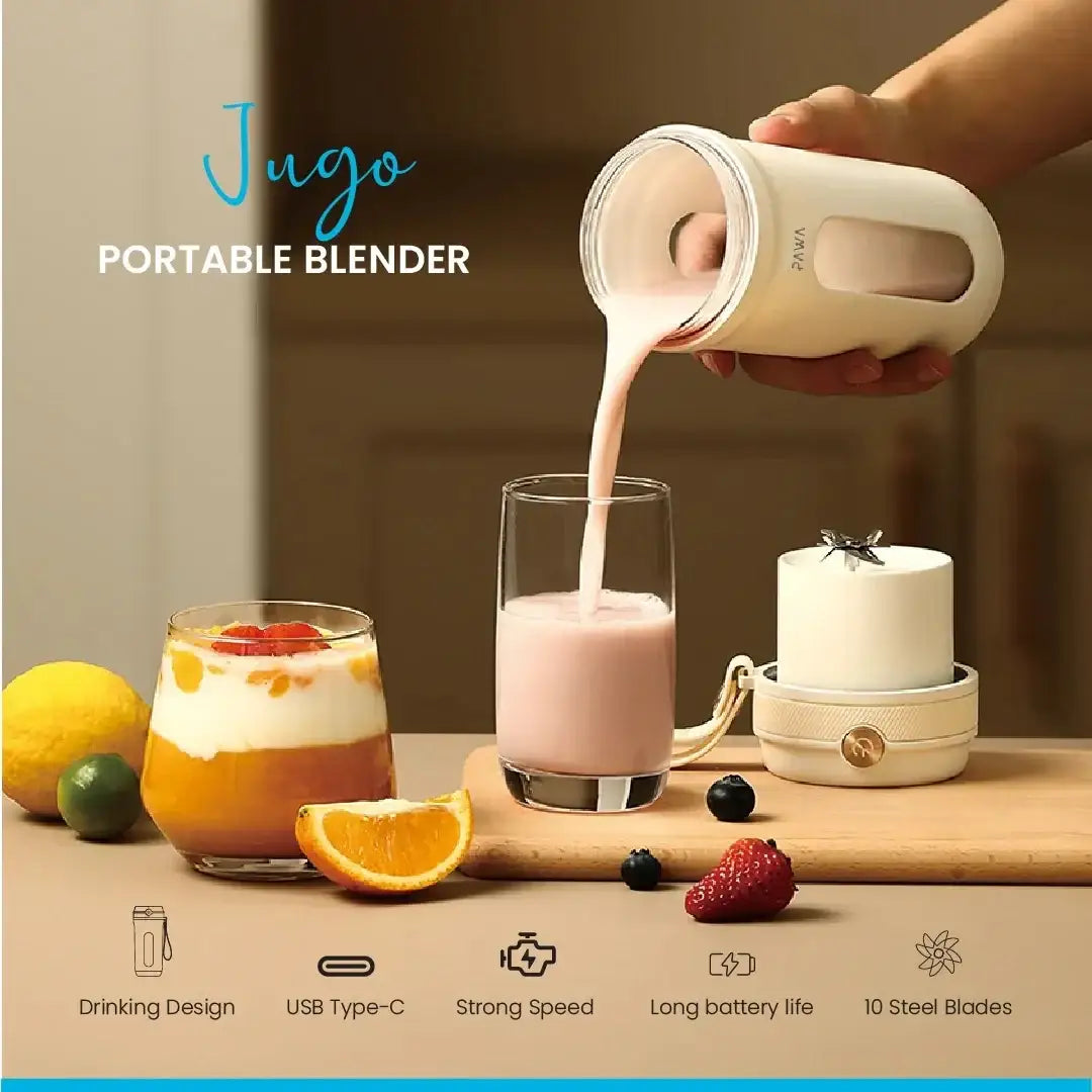Pawa Jugo Portable Blender 350ml - White - GulfStore.com