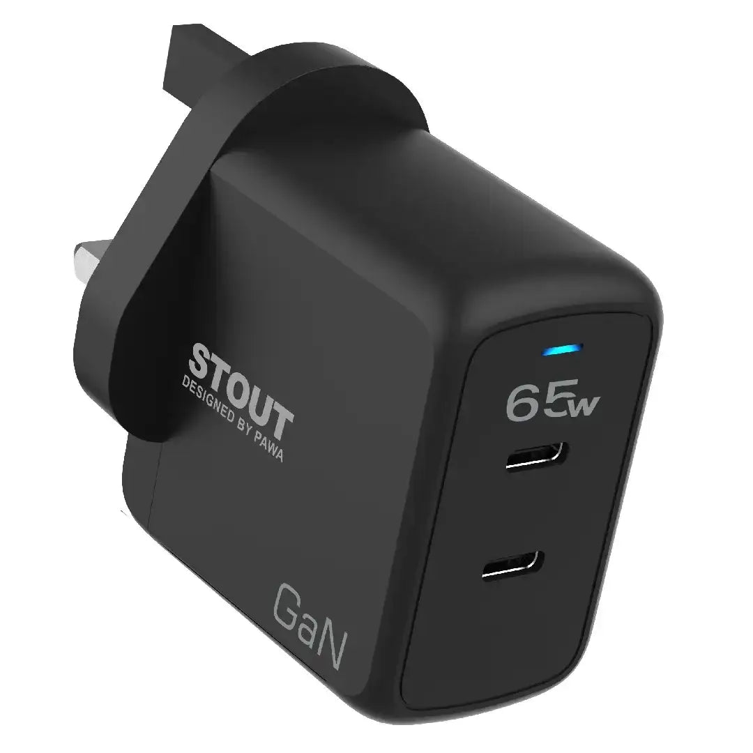 Pawa Stout Gan Travel Charger With Dual PD Port - GulfStore.com