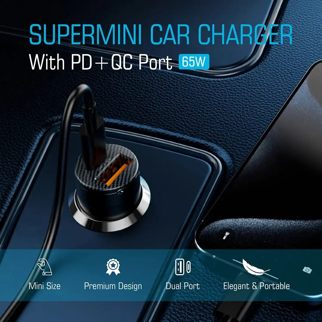 Pawa Supermini Car Charger With PD+QC Port - GulfStore.com