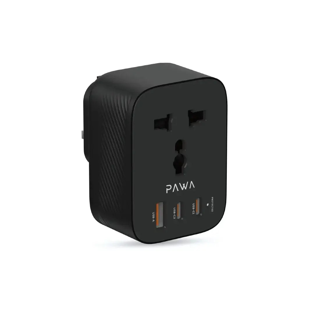 Pawa UK to UNIVERSAL Travel Adapter GAN 20W.(PW-UTAGN204-BK) - GulfStore.com