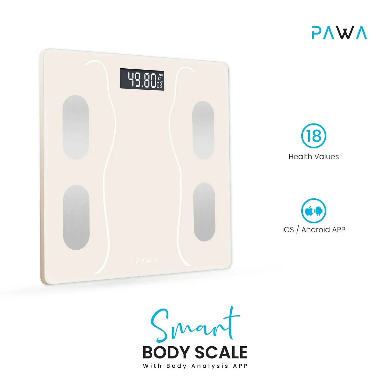 Smart Body Scale with Body Analysis App | Beige - GulfStore.com