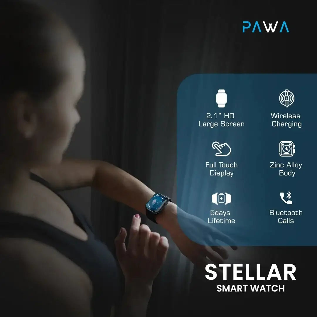 Pawa Stellar Smart Watch - Silver - GulfStore.com