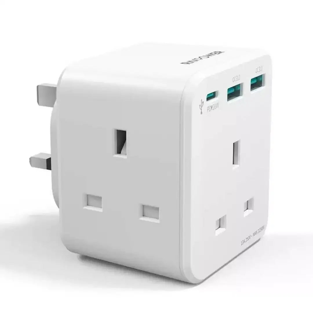 RAVPower PD Pioneer Wall Charger, 3-Port, 20W - GulfStore.com