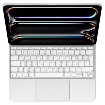 Apple Magic English & Arabic Keyboard for iPad Pro 13-inch M4, MWR43AB/A -White - GulfStore.com