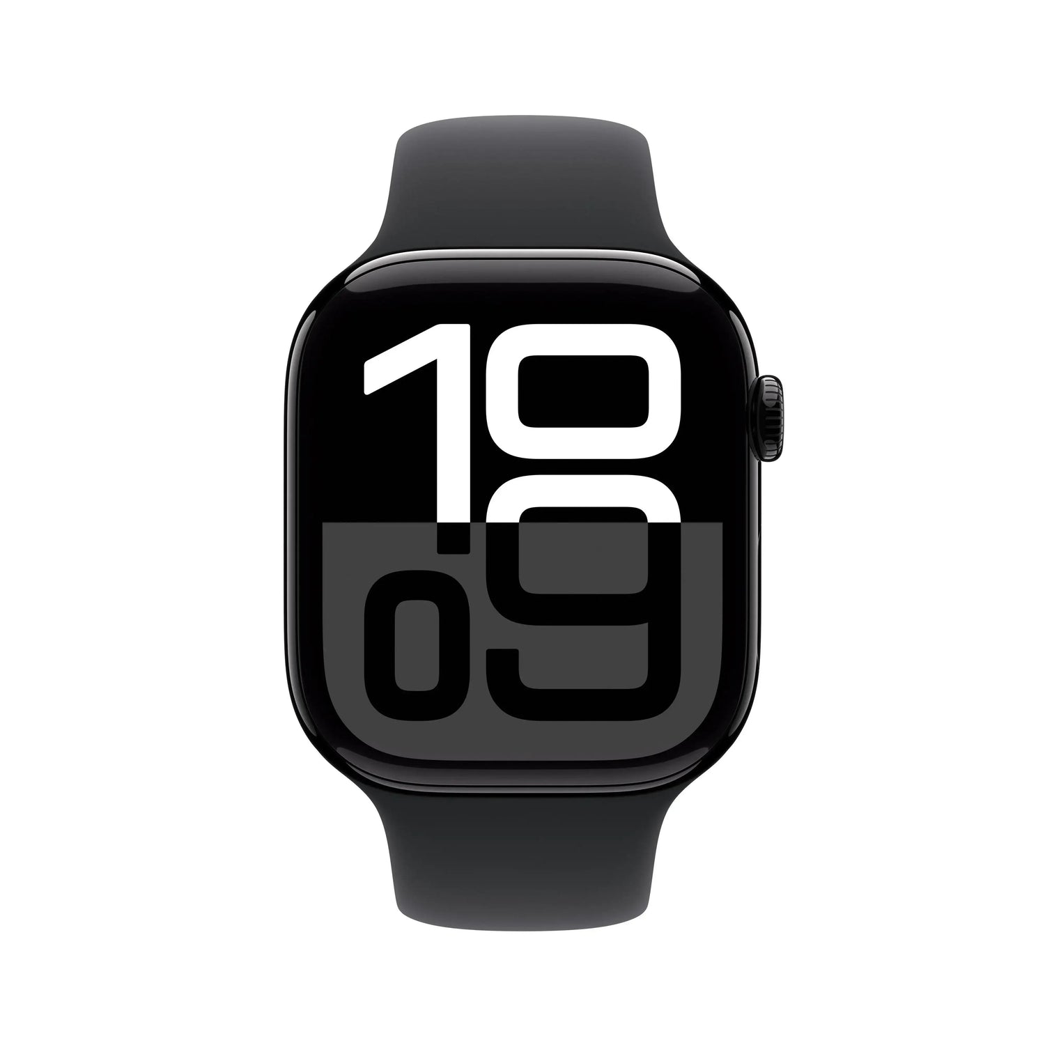 Apple Watch Series 10 42mm Jet Black Aluminium Case with Black Sport Band - GulfStore.com