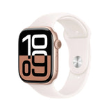 Apple Watch Series 10 Rose Gold Aluminium Case with Light Blush Sport Band - GulfStore.com