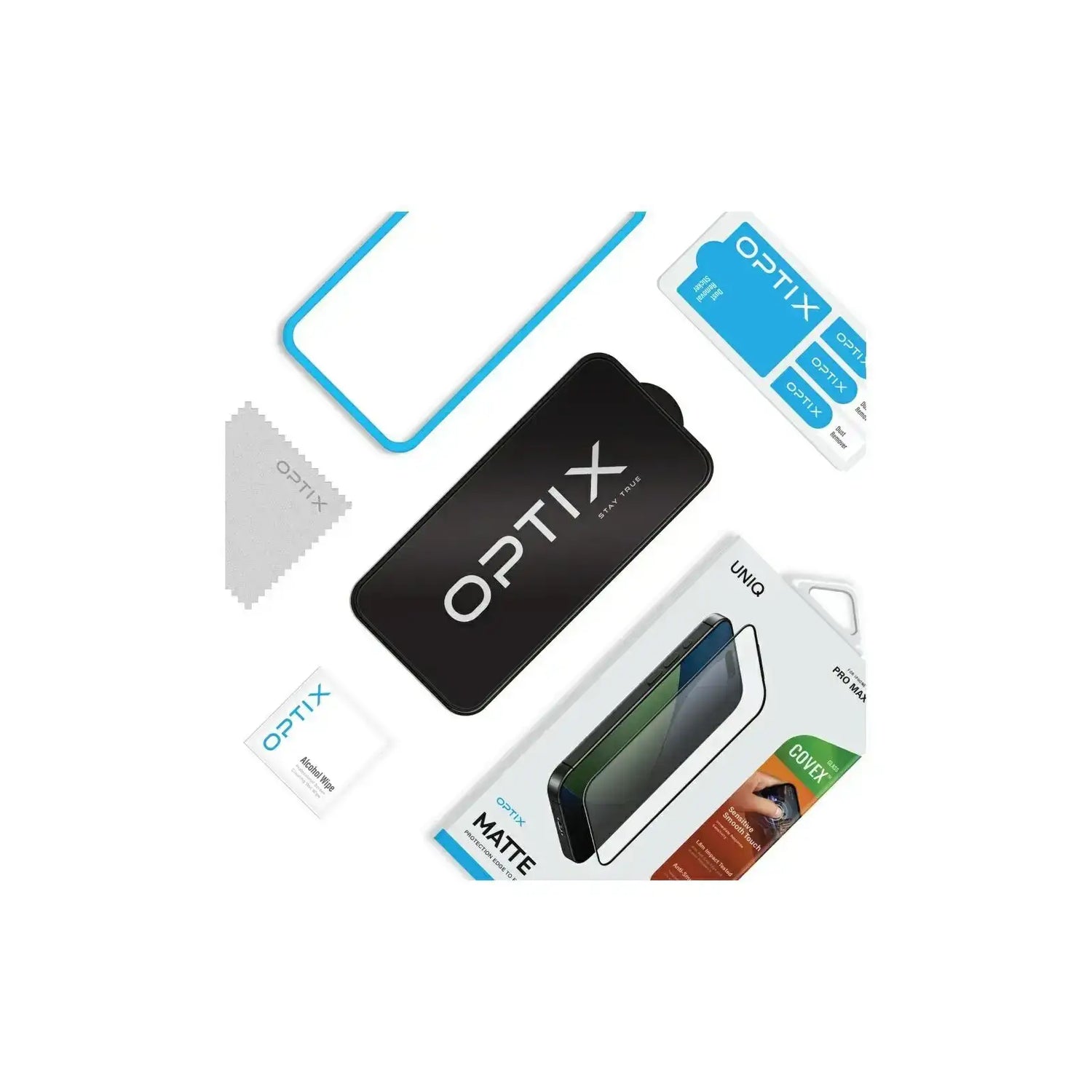 UNIQ | IP6.3P 2025 | MATTE | UNIQ OPTIX COVEX Glass Screen Protector | For IPhone 17 Pro , 6.3