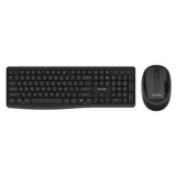 Porodo Wireless 2.4G + BT Keyboard with Mouse - Black - GulfStore.com