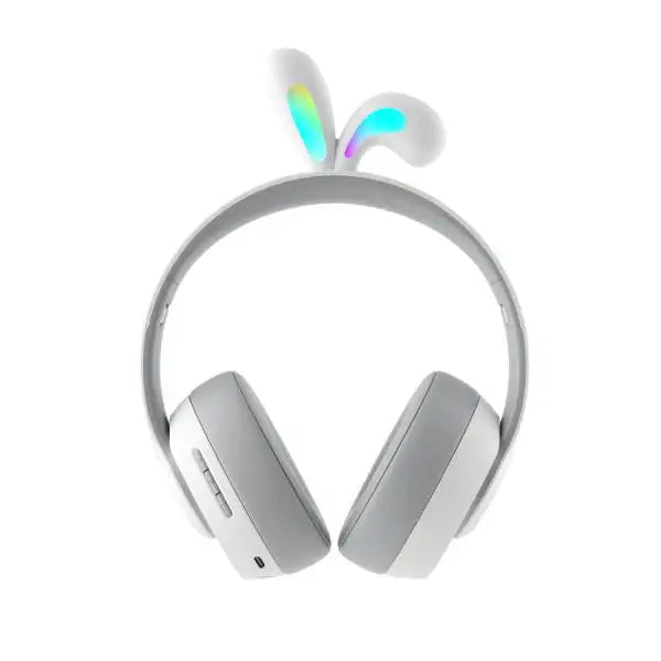 Porodo - Soundtec By Porodo Kids Wireless Headphone Rabbit Ears LED Lights Gary PD-STKNCRE-GY - GulfStore.com