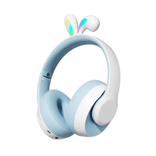 Porodo - Soundtec By Porodo Kids Wireless Headphone Rabbit Ears LED Lights Blue PD-STKNCRE-BU - GulfStore.com