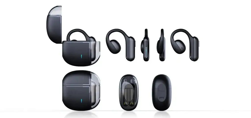 Porodo Soundtec Lune Air Conduction TWS Black PD-STWLEP021-BK - GulfStore.com
