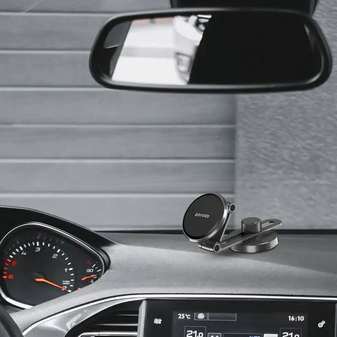 Porodo Zinc Alloy MagSafe Car Mount Black PD-MGCRMFR-BK - GulfStore.com
