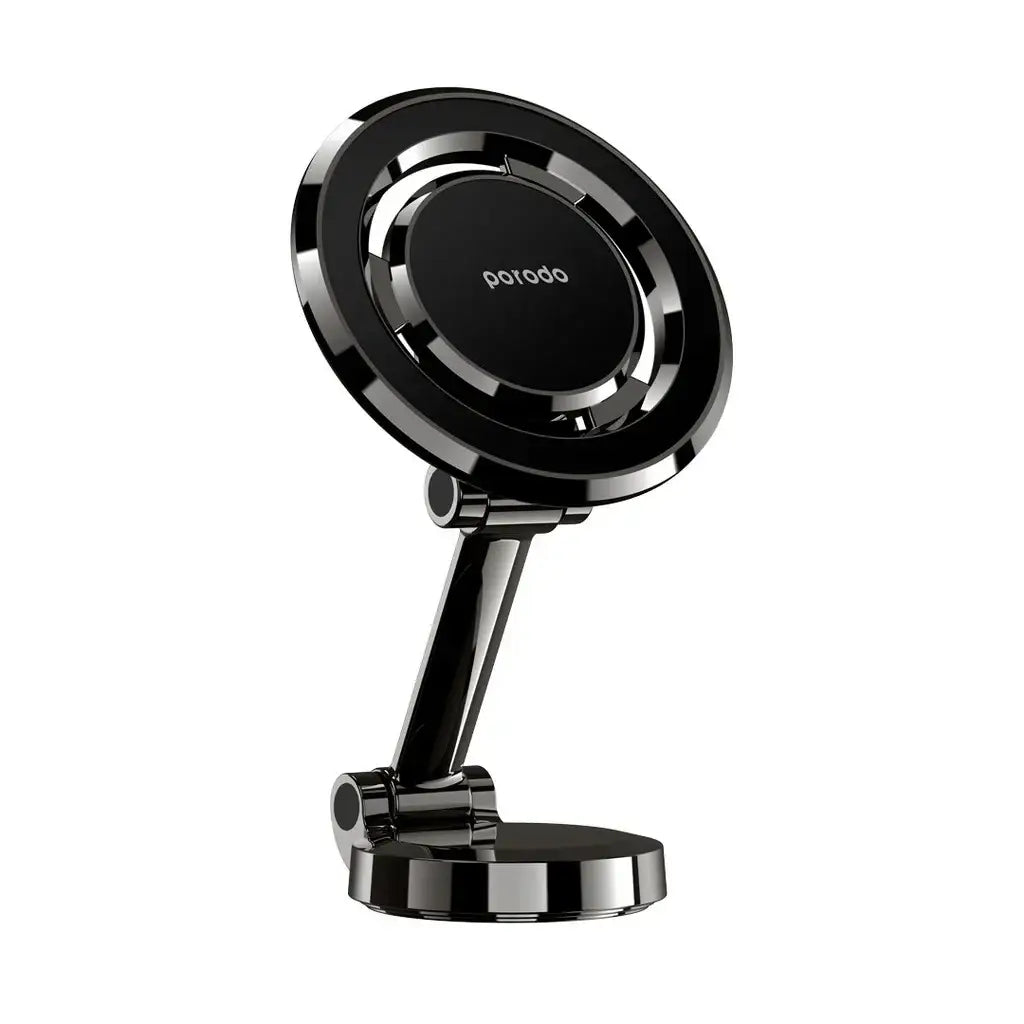 Porodo Universal Magnetic Car Mount with Double Folding and Double Rotation - Black - GulfStore.com