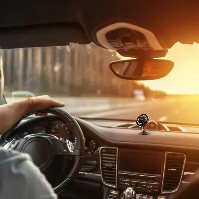 Porodo Stereoscopic Rotation Multiangle Control Magnetic Car Mount - Black - GulfStore.com