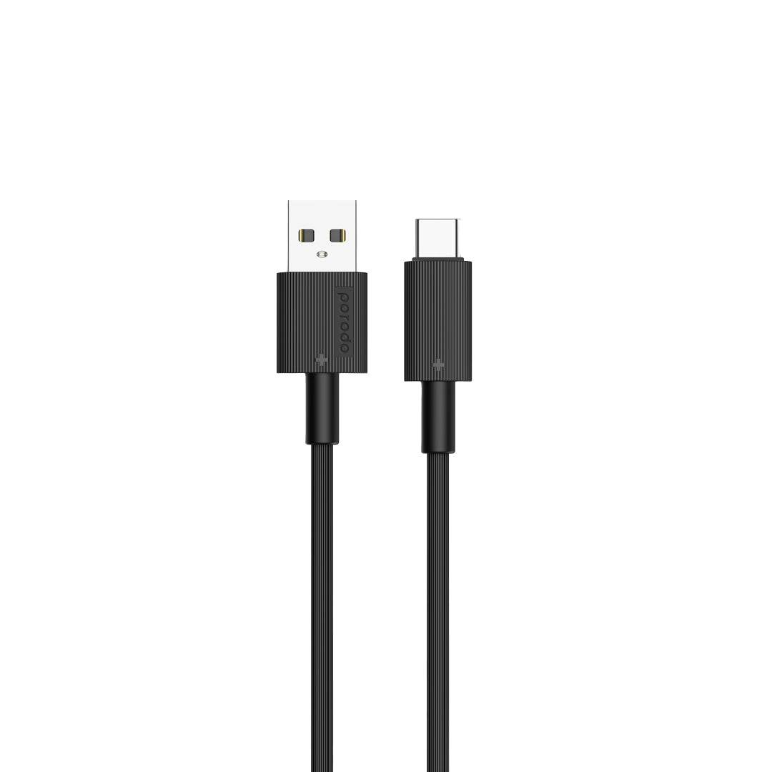 PD-CBL0001-WH | Porodo USB-A to Type-C Durable Charging Cable | White