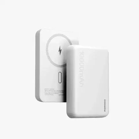 PD-PBFCH067-WH, PORODO PB067 Porodo 10000mAh Magsafe Power Bank 20 -White - GulfStore.com