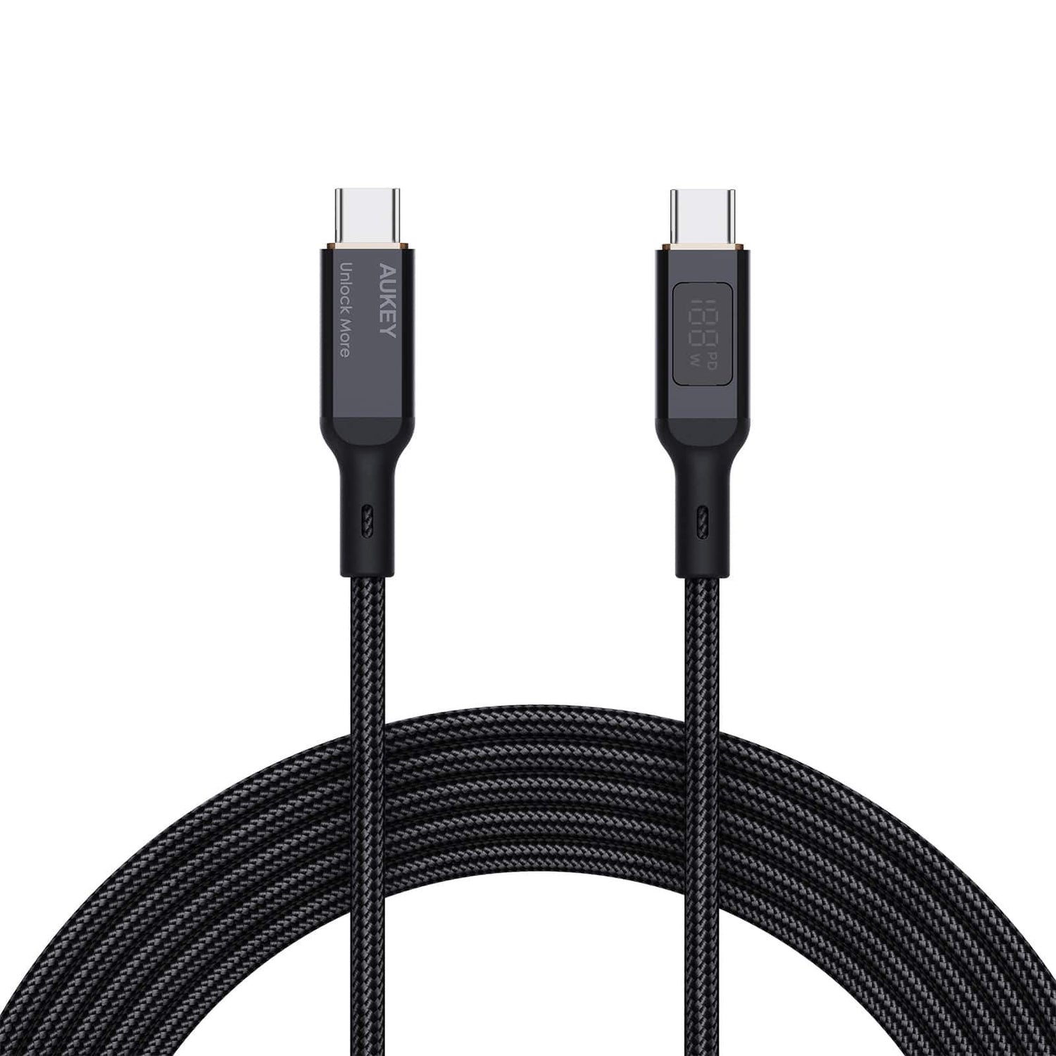 CB-NAC2-WH | Aukey Nylon braided USB-A to USB-C Cable | 1.8 M - GulfStore.com