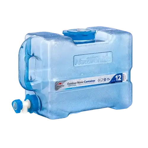 Naturehike PC 7 grade outdoor water container 12L - Blue Transparent - GulfStore.com