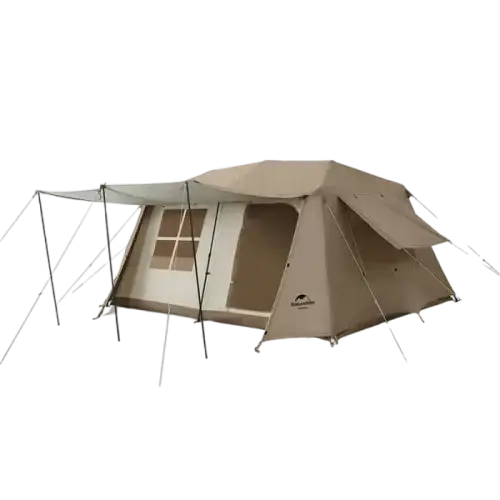 Naturehike Village 13 tent for 5-8 man (with hall pole) - Brown - GulfStore.com