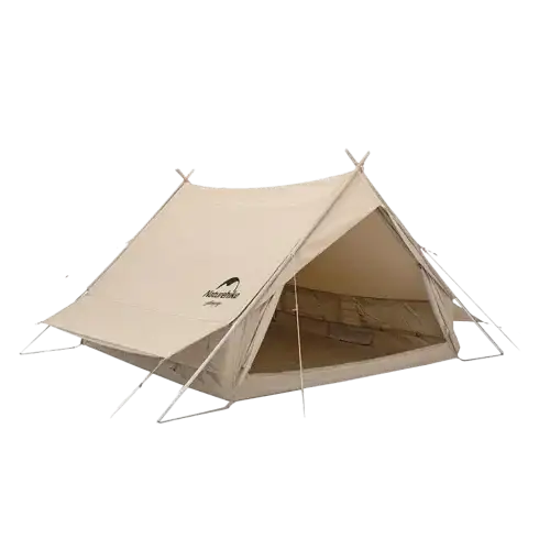 Naturehike Extend 4.8 Cotton Eaves Tower Tent Quicksand - Gold - GulfStore.com