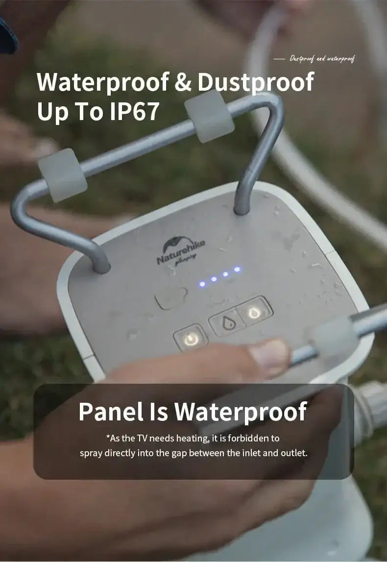 Naturehike Outdoor vehicle mounted shower - Beige - GulfStore.com