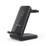 Choetech 3in1 wireless charging with removable iwatch charger holder (Compatible with both Apple and Samsung) black - GulfStore.com
