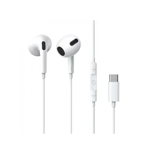 Baseus C17 Enock USB-C Lateral In-Ear Wired Earphone – White NGCR010002 - GulfStore.com