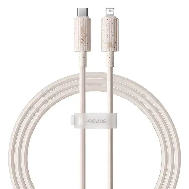 Baseus Habitat Series Fast Charging USB-C to Lightning Cable 1M - Wheat Pink - GulfStore.com