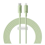 Baseus Habitat Series Fast Charging USB-C to Lightning Cable 2M - Natural Green - GulfStore.com