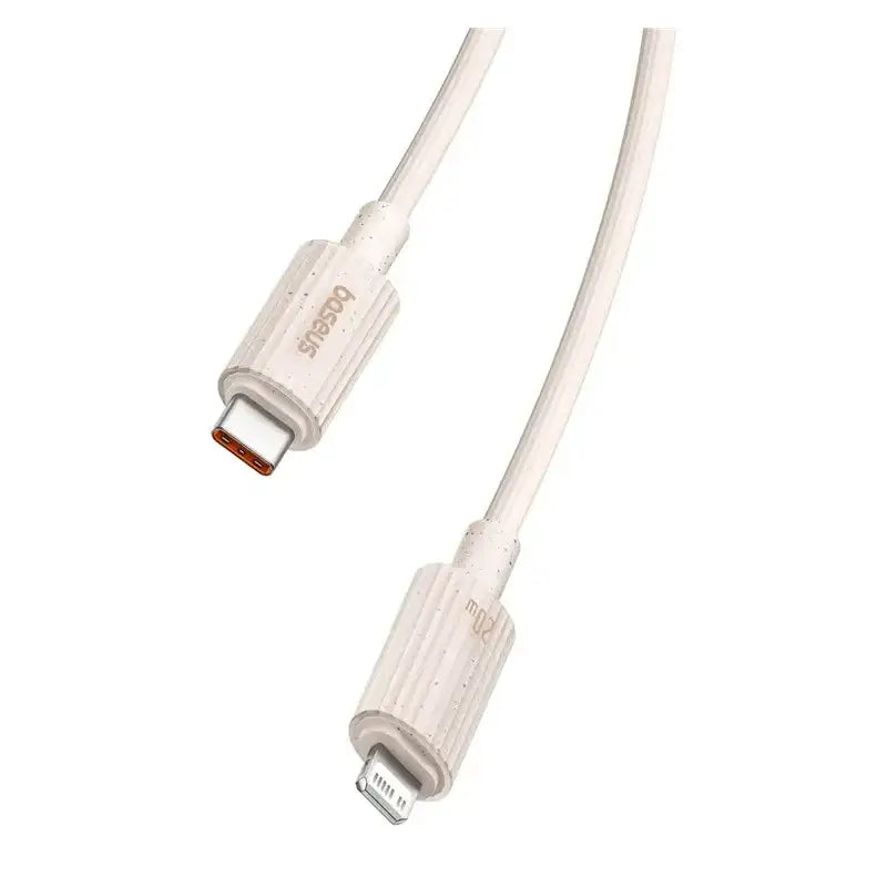 Baseus Habitat Series Fast Charging USB-C to Lightning Cable 2M - Wheat Pink - GulfStore.com