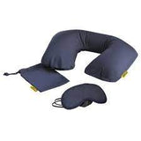 inflatable neck pillow with eye mask - GulfStore.com