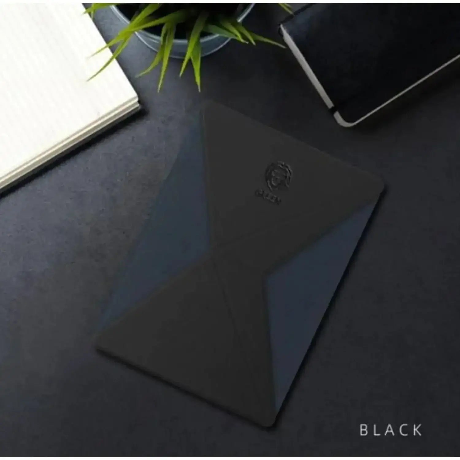 Green Premium Leather Tablet Stand 9 12.9 GNTBGRBK - Black - GulfStore.com