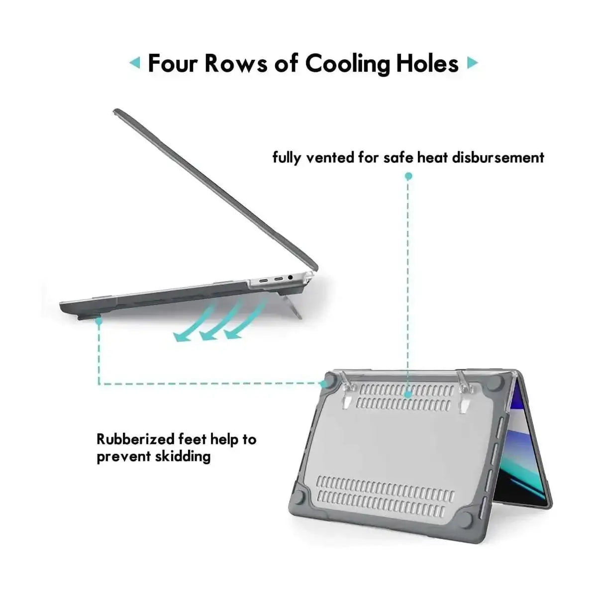 Green ShockProof Case For Macbook Pro 13.3
