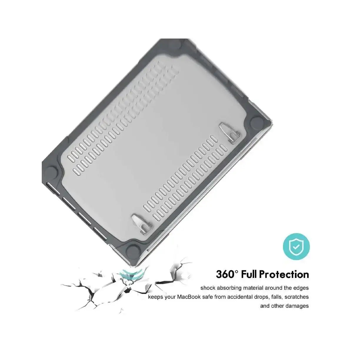 Green ShockProof Case For Macbook Pro 13.3