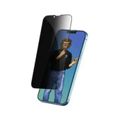 Green 9H Steve Privacy Full Glass Screen Protector for iPhone 13 Pro Max - Black - GulfStore.com